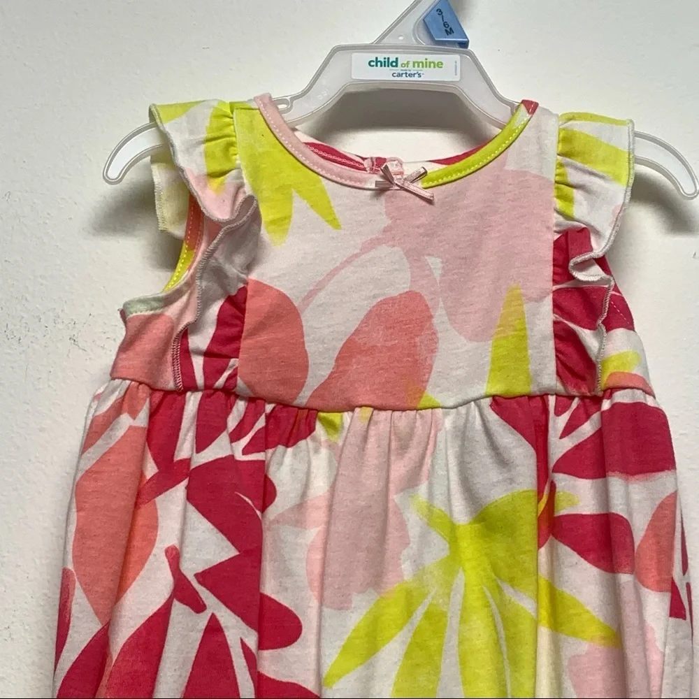 Carter's Child of Mine Baby Girl's Floral Romper One Piece NEW NWT